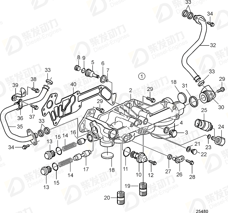 VOLVO O-ring 976030 Drawing